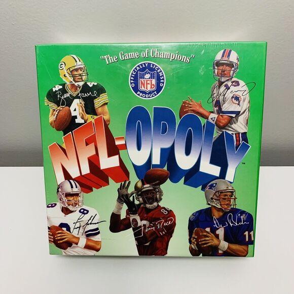 NFL-OPOLY Football Team Board Game TDC Games NFL Brett Favre Troy Aikman #1001 - Picture 1 of 2